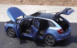 [OEM] 1:18 Skoda 2013 Rapid Spaceback blauw modelauto Die-Cast