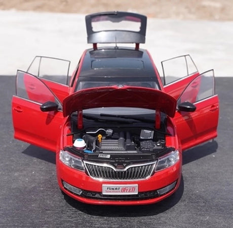 [OEM] 1:18 Skoda 2013 Rapid Spaceback Red Model Car Die-Cast