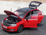 [OEM] 1:18 Skoda 2013 Rapid Spaceback Red Model Car Die-Cast