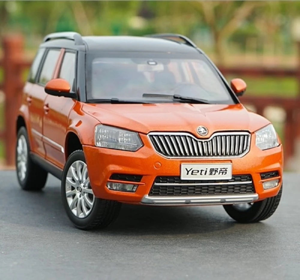 [OEM] 1:18 Skoda 2013 Yeti Orange Model Car Die-Cast