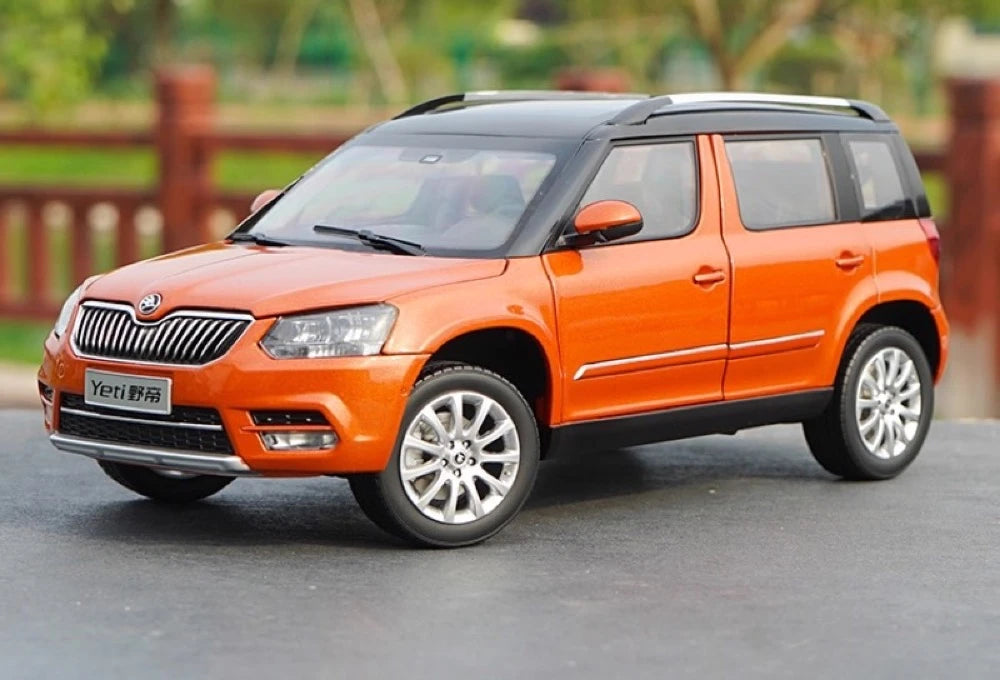 [OEM] 1:18 Skoda 2013 Yeti Orange Model Car Die-Cast