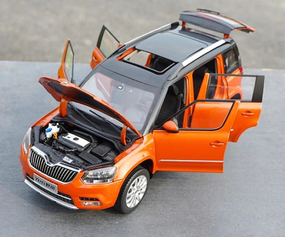 [OEM] 1:18 Skoda 2013 Yeti Orange Model Car Die-Cast