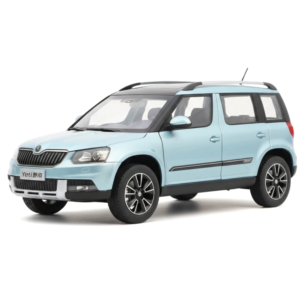 [OEM] 1:18 Skoda 2013 Yeti Outdoor blu modellino di auto Die-Cast
