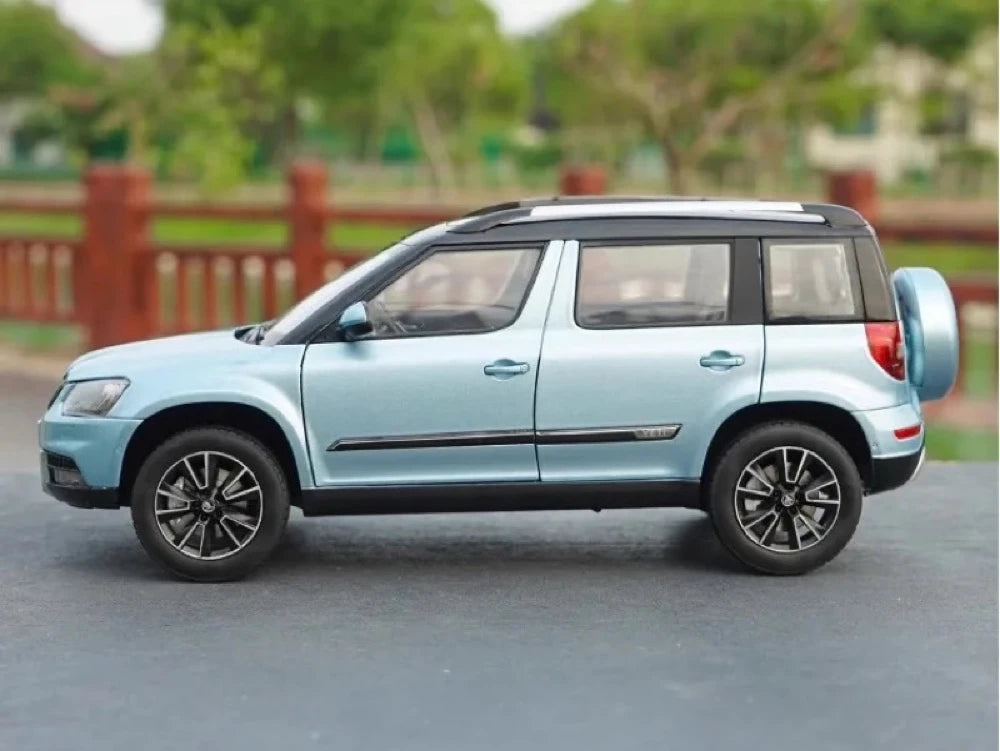 [OEM] 1:18 Skoda 2013 Yeti Outdoor blu modellino di auto Die-Cast