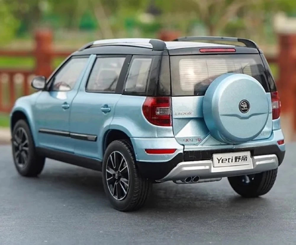 [OEM] 1:18 Skoda 2013 Yeti Outdoor blu modellino di auto Die-Cast