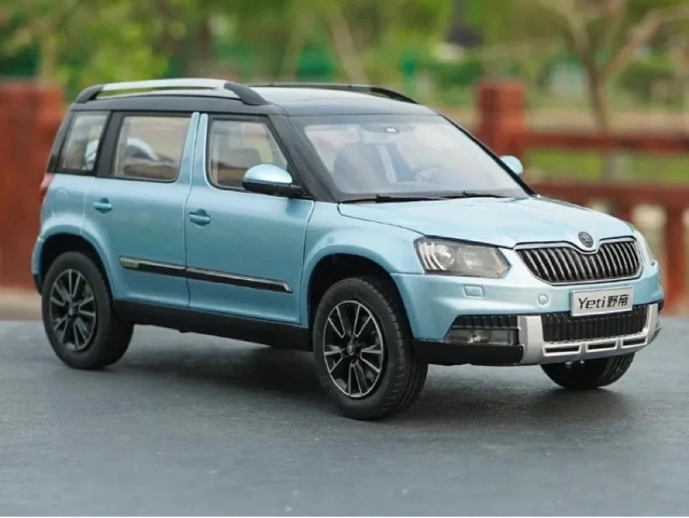[OEM] 1:18 Skoda 2013 Yeti Outdoor blu modellino di auto Die-Cast