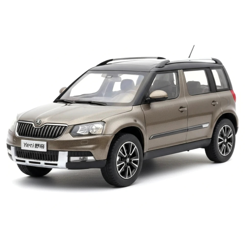 [OEM] 1:18 Skoda 2013 Yeti Outdoor marrone modellino di auto Die-Cast