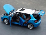 [OEM] 1:18 Skoda 2016 Fabia Blue Model Car Die-Cast