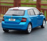 [OEM] 1:18 Skoda 2016 Fabia Blue Model Car Die-Cast
