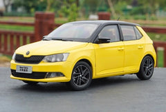 [OEM] 1:18 Skoda 2016 Fabia Yellow Model Car Die-Cast