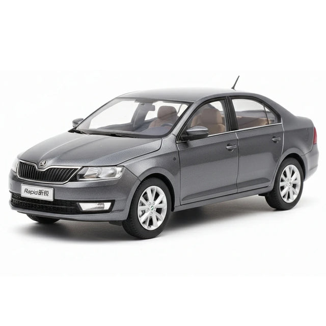 [OEM] 1:18 Skoda 2016 Rapid Gray Model Car Die-Cast