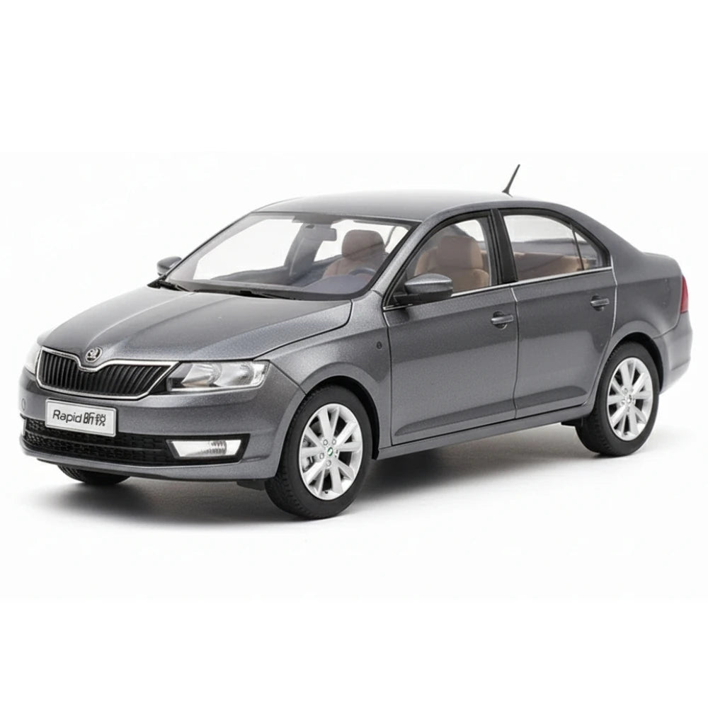[OEM] 1:18 Skoda 2016 Rapid Gray Model Car Die-Cast