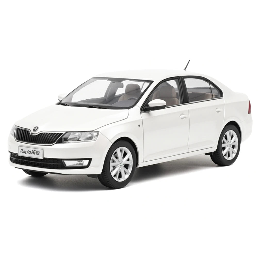 [OEM] 1:18 Skoda 2016 Rapid White Model Car Die-Cast