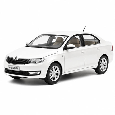 [OEM] 1:18 Skoda 2016 Rapid blanc voiture miniature Die-Cast