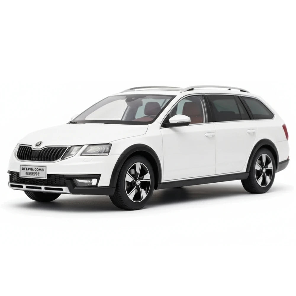 [OEM] 1:18 Skoda 2017 Octavia White Model Car Die-Cast