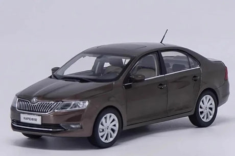 [OEM] 1:18 Skoda 2018 Rapid Brown Model Car Die-Cast
