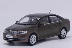 [OEM] 1:18 Skoda 2018 Rapid marron voiture miniature Die-Cast