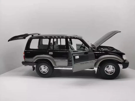 [OEM] 1:18 Toyota 1990 Land Cruiser 80 Series Black Model Car Die-Cast