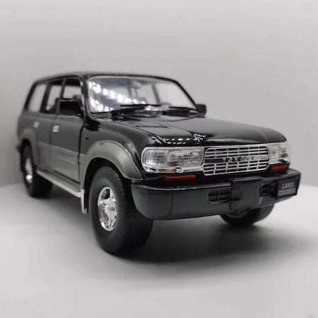 [OEM] 1:18 Toyota 1990 Land Cruiser 80 Series Black Model Car Die-Cast