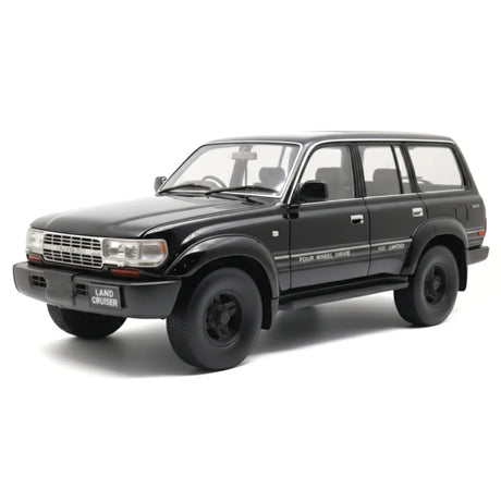 [OEM] 1:18 Toyota 1990 Land Cruiser 80 Series Black Model Car Die-Cast