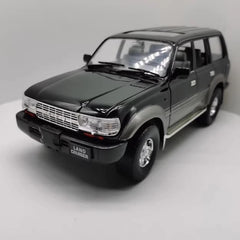 [OEM] 1:18 Toyota 1990 Land Cruiser 80 Series Black Model Car Die-Cast