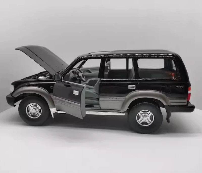 [OEM] 1:18 Toyota 1990 Land Cruiser 80 Series ブラック モデルカー Die-Cast