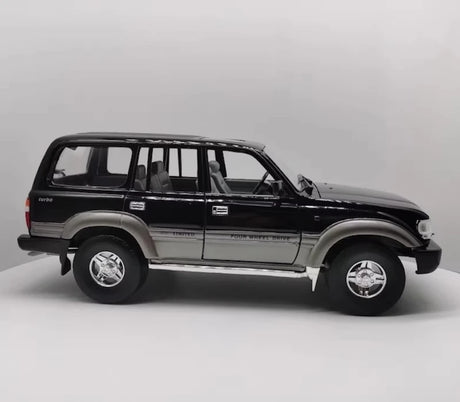 [OEM] 1:18 Toyota 1990 Land Cruiser 80 Series Black Model Car Die-Cast