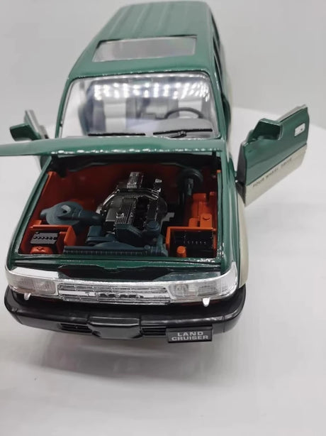 [OEM] 1:18 Toyota 1990 Land Cruiser 80 Series grön modellbil Die-Cast