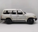 [OEM] 1:18 Toyota 1990 Land Cruiser 80 Series White Model Car Die-Cast