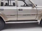 [OEM] 1:18 Toyota 1990 Land Cruiser 80 Series White Model Car Die-Cast