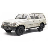 [OEM] 1:18 Toyota 1990 Land Cruiser 80 Series White Model Car Die-Cast