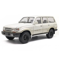 [OEM] 1:18 Toyota 1990 Land Cruiser 80 Series White Model Car Die-Cast