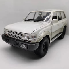 [OEM] 1:18 Toyota 1990 Land Cruiser 80 Series White Model Car Die-Cast