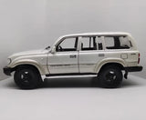 [OEM] 1:18 Toyota 1990 Land Cruiser 80 Series White Model Car Die-Cast