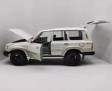 [OEM] 1:18 Toyota 1990 Land Cruiser 80 Series White Model Car Die-Cast