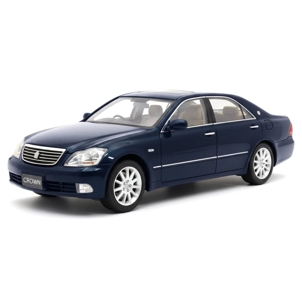 [OEM] 1:18 Toyota 2003 Crown S180 blu modellino di auto Die-Cast