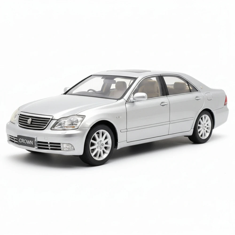 [OEM] 1:18 Toyota 2003 Crown S180 Silver Model Car Die-Cast