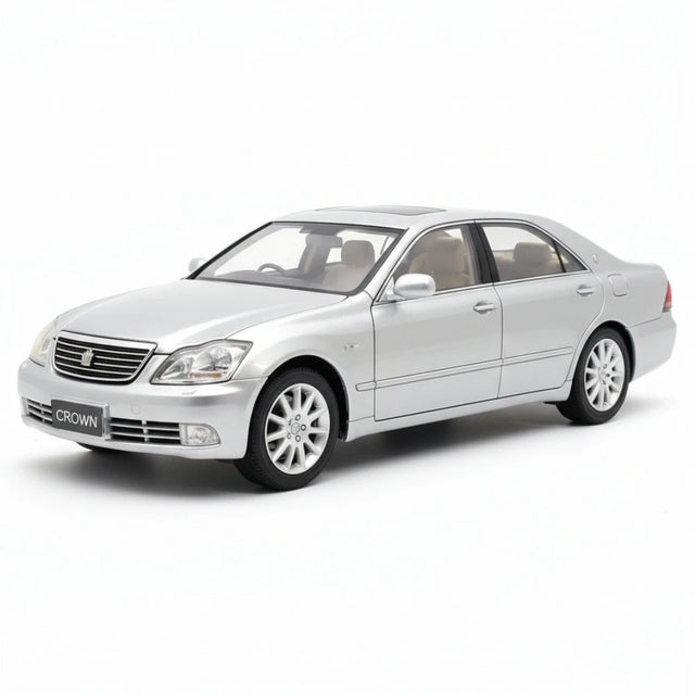 [OEM] 1:18 Toyota 2003 Crown S180 Silver Model Car Die-Cast