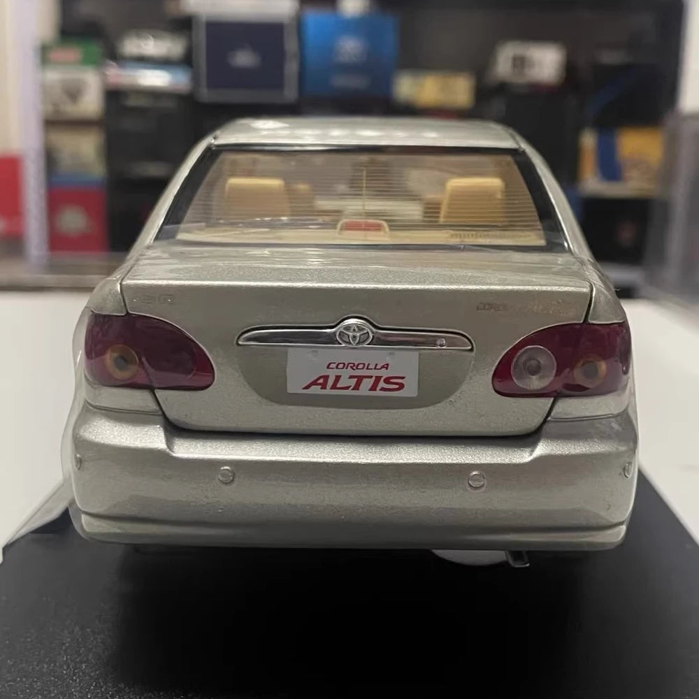 [OEM] 1:18 Toyota 2004 Corolla Altis argento modellino di auto Die-Cast