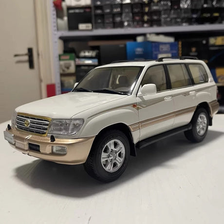[OEM] 1:18 Toyota 2005 Land Cruiser LC100 blanc voiture miniature Die-Cast