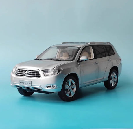 [OEM] 1:18 Toyota 2007 Highlander Kluger Silver Model Car Die-Cast