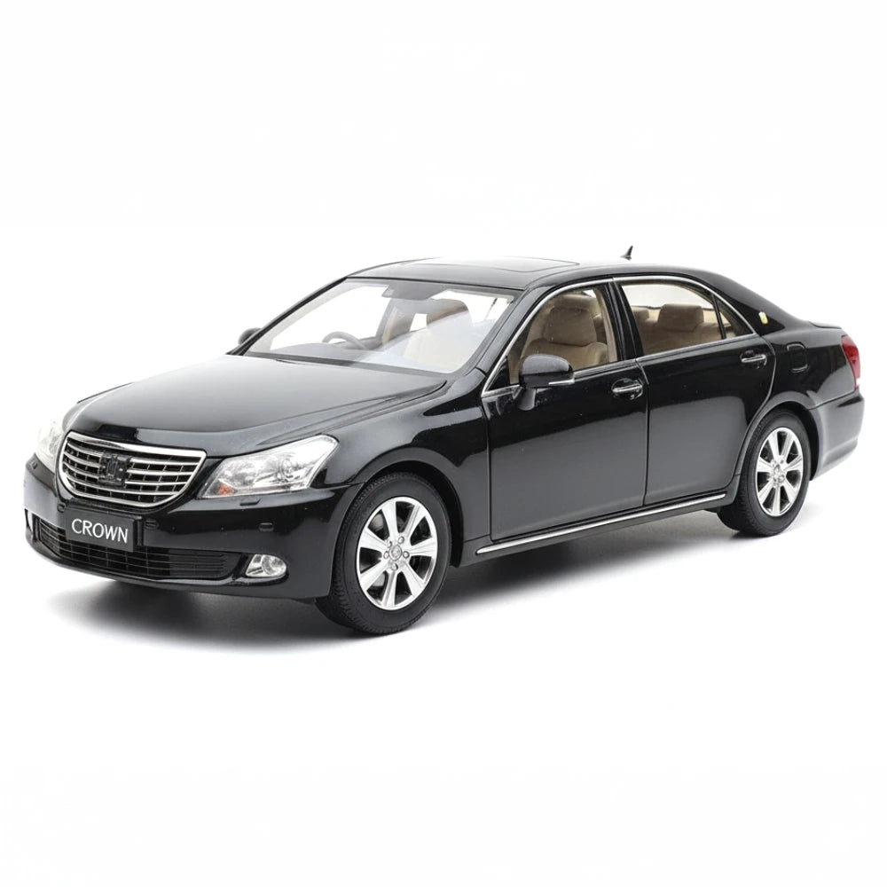 [OEM] 1:18 Toyota 2008 Crown S200 Black Model Car Die-Cast