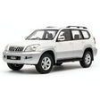 [OEM] 1:18 Toyota 2008 Land Cruiser Prado White Model Car Die-Cast
