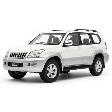 [OEM] 1:18 Toyota 2008 Land Cruiser Prado White Model Car Die-Cast