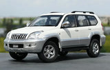 [OEM] 1:18 Toyota 2008 Land Cruiser Prado White Model Car Die-Cast