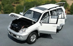[OEM] 1:18 Toyota 2008 Land Cruiser Prado White Model Car Die-Cast