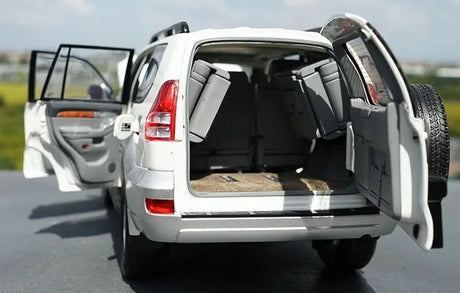 [OEM] 1:18 Toyota 2008 Land Cruiser Prado White Model Car Die-Cast