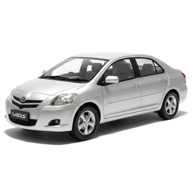 [OEM] 1:18 Toyota 2008 Vios XP90 Silver Model Car Die-Cast