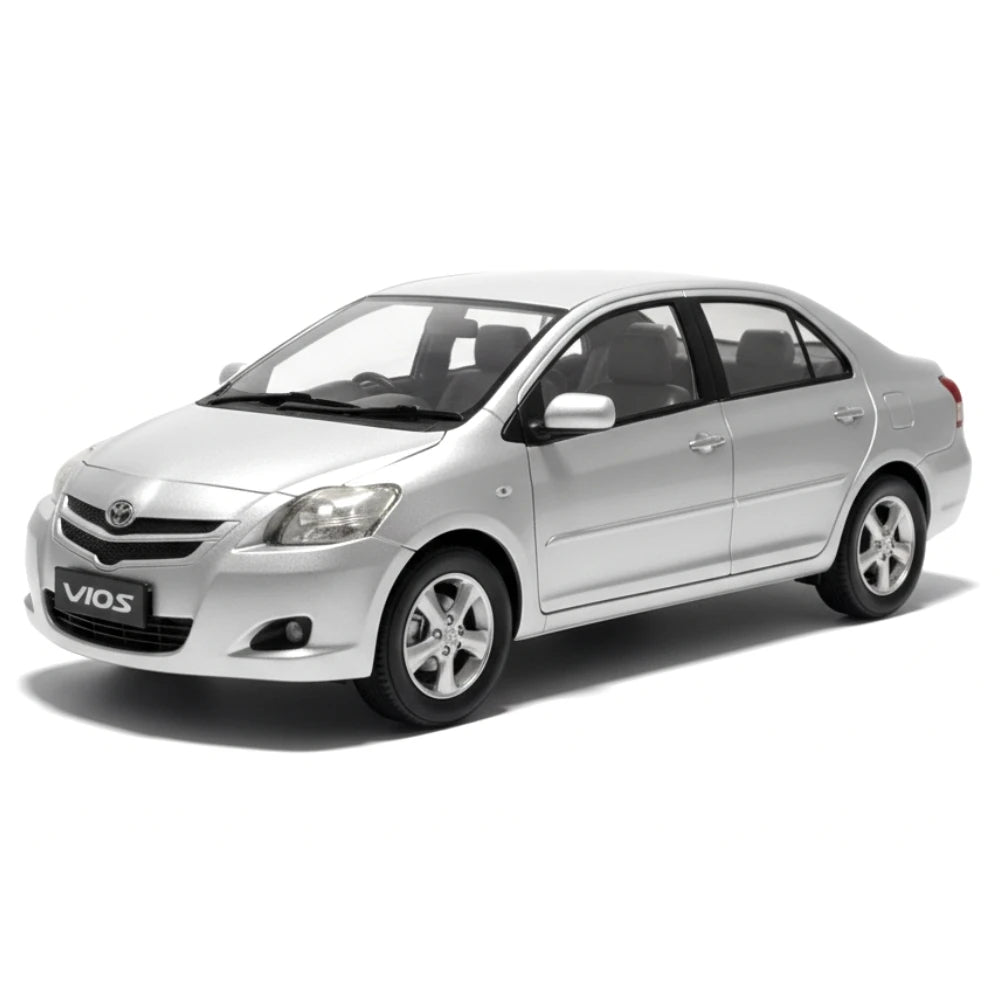 [OEM] 1:18 Toyota 2008 Vios XP90 Silver Model Car Die-Cast
