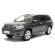 [OEM] 1:18 Toyota 2009 Highlander harmaa pienoismalli Die-Cast